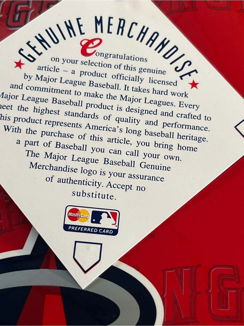 Los Angeles Angels Red Decorative Wine Gift Bag- Official MLB Logo - Picture 4 of 6